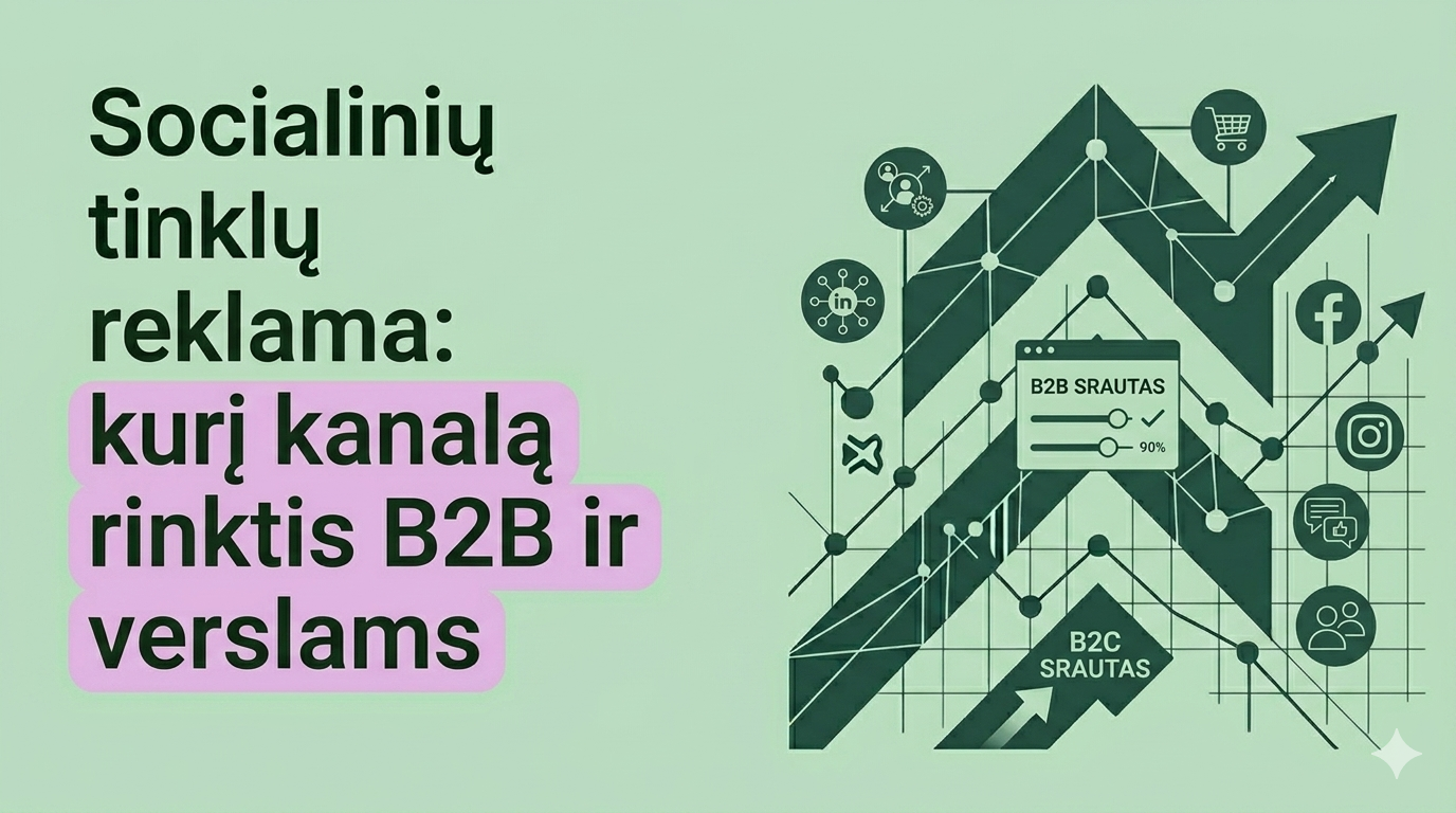Socialinių tinklų reklama: kurį kanalą rinktis B2B ir B2C verslams
